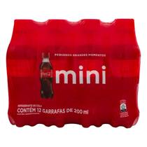 Refrigerante Coca Cola Pet 200ml Fardo com 12 Un. Refrigerante Coca Cola Pet 200ml Fardo com 12 Un.
