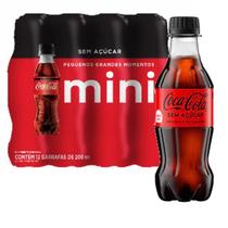 Refrigerante Coca Cola Sem Acucar PET 200ml (12 unidades)