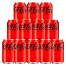 Refrigerante Coca-Cola Zero Lata 350ml 12 Unidades Refrigerante Coca-Cola Zero Lata 350ml 12 Unidades