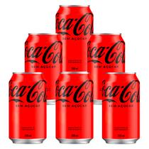 Refrigerante Coca-Cola Zero Lata 350ml 6 Unidades Refrigerante Coca-Cola Zero Lata 350ml 6 Unidades