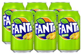 Refrigerante fanta exotic sabor exótico caixa com 6 latas 330ml