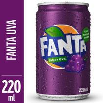Refrigerante fanta uva mini lata 220ml - Coca