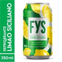 Refrigerante FYs Limão Siciliano Lata 350ml C 12 Descartável Pacote