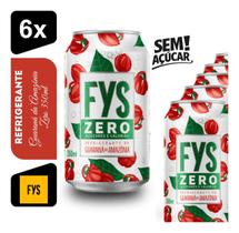 Refrigerante Fys Zero Guaraná Da Amazônia 350ml Kit 6 Un