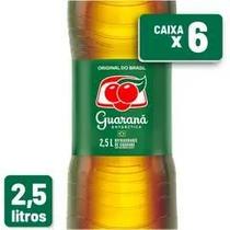 Refrigerante Guaraná Antarctica Pet 2,5L Caixa c 6 un