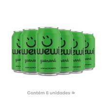 Refrigerante Guaraná Zero Açúcar Wewi Pack 6 Latas 350ml