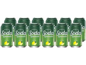 Refrigerante Lata Antarctica Soda Limonada - 12 Unidades 350ml