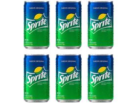 Refrigerante Lata Sprite Original 6 Unidades - 220ml