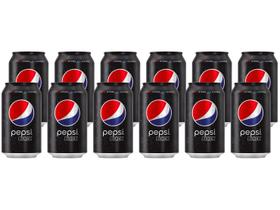 Refrigerante Pepsi Black Sem Açúcar 350ml Lata 12 Unidades