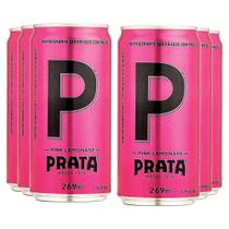 Refrigerante prata pink lemonade lata 269ml pack com 6unid