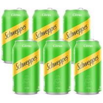 Refrigerante Schweppes Citrus Lata 350 ml Embalagem com 6 Unidades Refrigerante Schweppes Citrus Lata 350 ml Embalagem com 6 Unidades