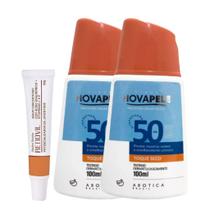 Refuvenescedor Facial Renovil + 2 Protetor Solar Nova Pele 50 FPS