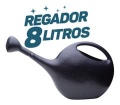 Regador De Plástico Para Jardinagem Jardim Plantas 8 Litros Resistente Multifuncional