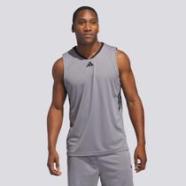 Regata Adidas 3 Stripes Cinza Regata Adidas 3 Stripes Cinza