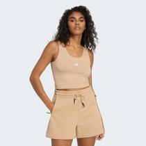 Regata Adidas Essentials Small Logo Feminina Marrom Regata Adidas Essentials Small Logo Feminina Marrom