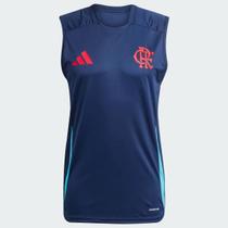 Regata Adidas Flamengo Comissão 2025 Azul