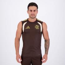 Regata Adidas Flamengo Treino 2026 Marrom