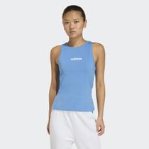 Regata Adidas Linear Slim TK Feminina Azul e Branca