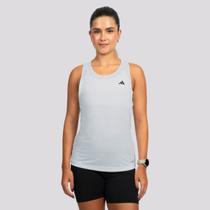 Regata Adidas Own The Run 3 Listras Feminina Branca Regata Adidas Own The Run 3 Listras Feminina Branca