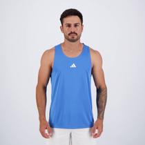 Regata Adidas Treino Basic Azul e Branco