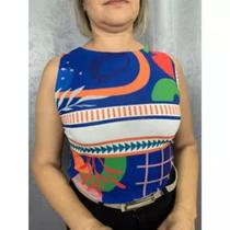 Regata Alça Larga Estampada