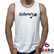 Regata Alohomora 100% Algodão Harry Potter Hogwarts Camiseta Regata Geeko 01
