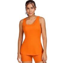 Regata Alto Giro Skin Fit Alongada Feminina Academia Fitness