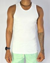 Regata Americana Canelada Masculina Malha Fria Coladinha Camiseta