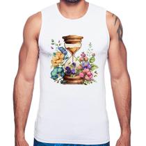 Regata Ampulheta Floral - Foca na Moda