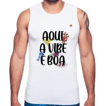 Regata Aqui a vibe é boa - Foca na Moda