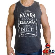 Regata Avada Kedrava Bitch 100% Algodão Harry Potter Hogwarts Camiseta Regata Geeko 01 Regata Avada Kedrava Bitch 100% Algodão Harry Potter Hogwarts Camiseta Regata Geeko 01