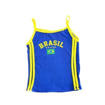 Regata Baby look Alcinha Brasil Y2K Moda Gringa Virginia Regatinha Copa Regata Baby look Alcinha Brasil Y2K Moda Gringa Virginia Regatinha Copa