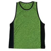 Regata Basic + Esportiva Verde com Faixa Lateral Preta