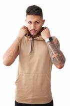 Regata Basica Confortável Masculina Com Capuz Bolso Canguru (M30) Regata Basica Confortável Masculina Com Capuz Bolso Canguru (M30)