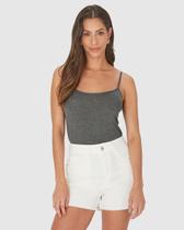 Regata Básica Feminina Decote Redondo Em Viscose Stretch Regata Básica Feminina Decote Redondo Em Viscose Stretch