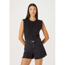 Regata Básica Feminina Muscle Tee Tamanho XG Preto Regata Básica Feminina Muscle Tee Tamanho XG Preto