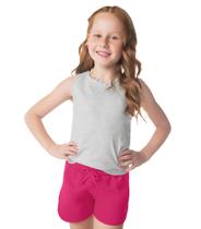 Regata Básica Infantil Feminina Rovi Kids Cinza Regata Básica Infantil Feminina Rovi Kids Cinza