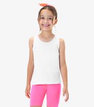 Regata Básica Infantil Feminina Rovitex Kids Branco