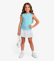 Regata Básica Infantil Menina Lisa Soletex Verde Regata Básica Infantil Menina Lisa Soletex Verde