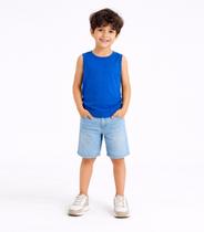 Regata Básica Infantil Unissex Lisa Soletex Azul