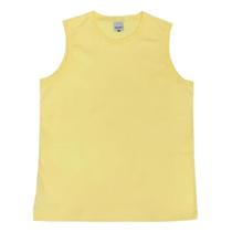 Regata Basica Malwee Cava Ajustada Em Algodao Masculina Adulto 1000004421 AMARELO