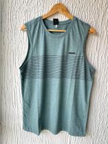 Regata Básica Masculina Slim em Algodão - Azul Balance