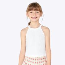 Regata Básica Off White Infantil Menina Hering Kids 51PRNMCEN