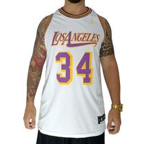 Regata Basquete M10 Classic Los Angeles 34 Branco