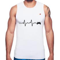 Regata Batimentos Cardíacos Gamer - Foca na Moda Regata Batimentos Cardíacos Gamer - Foca na Moda