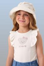 Regata Bebê Menina em Cotton Estampa em Strass Somnii Regata Bebê Menina em Cotton Estampa em Strass Somnii