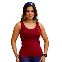 Regata Blusa Fem Viscose Trabalho Casual Fitness Viscolycra