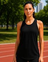 Regata Blusa Feminina Academia Dry Fit Treino Cor:PretoTamanho:M