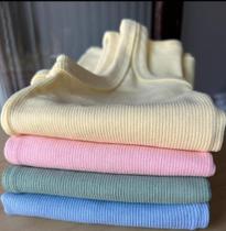 Regata Blusinha Feminina Canelada Ribana Kit Com 4unid