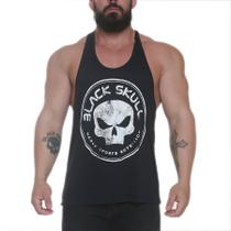 Regata body builder preto - black skull - clothing (p)
